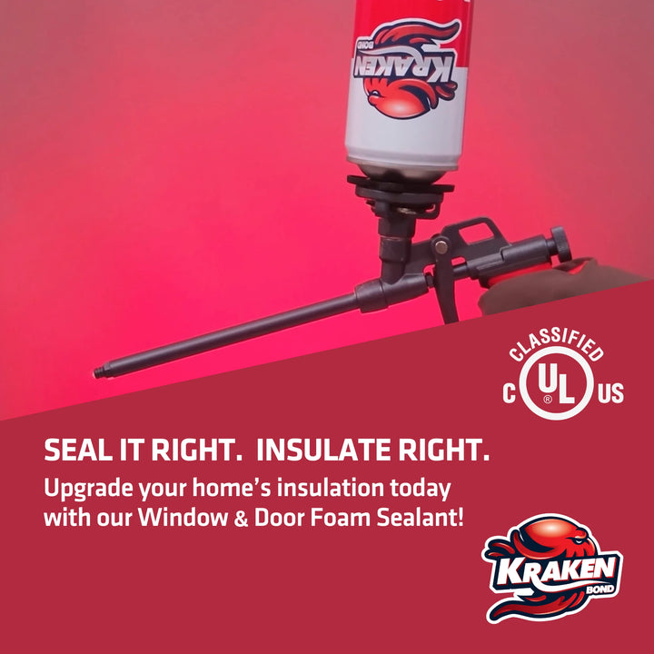PRO Window & Door Foam, Gap Filler 24 oz / 32 oz, Low Expansion Gun Foam