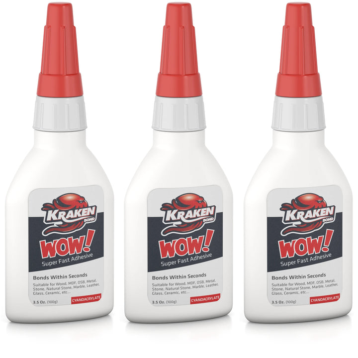 ¡WOW! Pegamento adhesivo CA súper rápido (4.4 oz) y activador (16.9 oz)