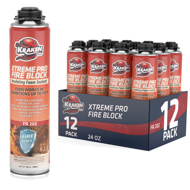 Xtreme Pro Fire Block Spray Foam - Cans Only