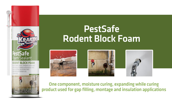 PestSafe Foam Sealant - Pest & Rodent Block Foam