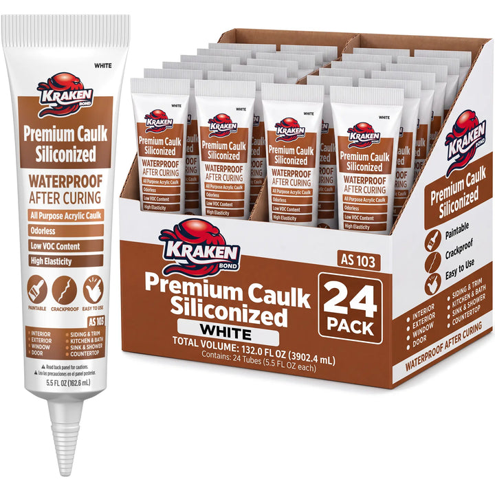Sellador de Masilla Siliconizada Premium 10.1 fl oz Blanco