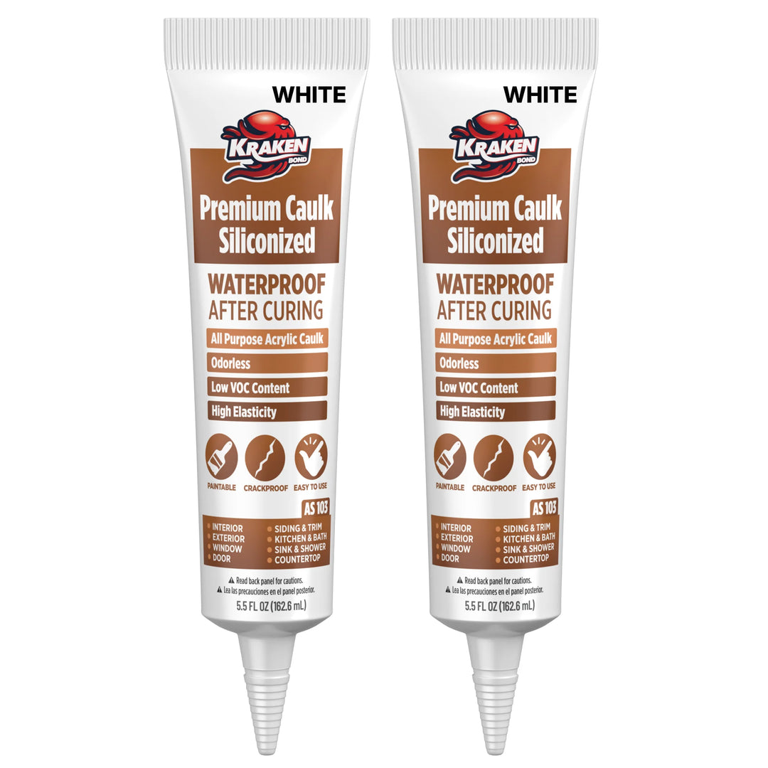 Sellador de Masilla Siliconizada Premium 10.1 fl oz Blanco