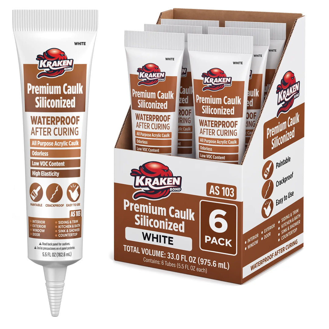 Sellador de Masilla Siliconizada Premium 10.1 fl oz Blanco
