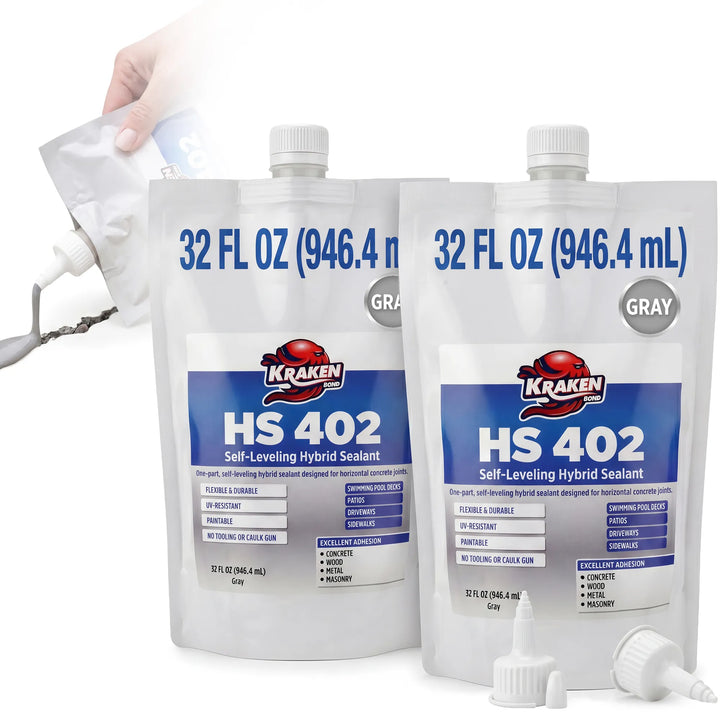HS 402 Self Leveling Concrete Crack Filler, 32 fl oz