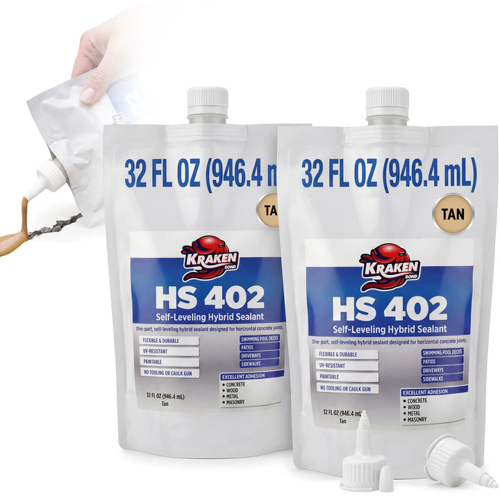 HS 402 Self Leveling Concrete Crack Filler, 32 fl oz
