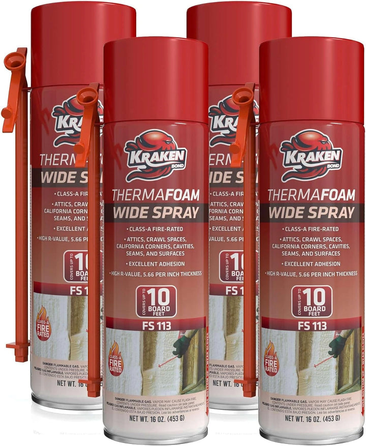 ThermaFoam Wide Spray Insulation Foam - Expanding Polyurethane Foam Sealant