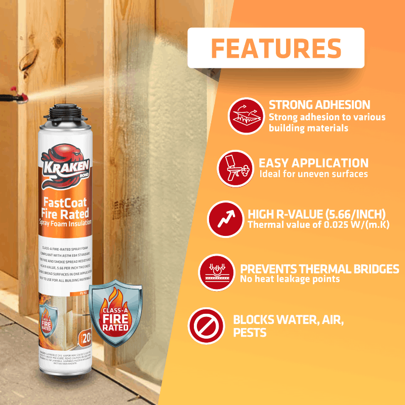 FastCoat 12-Can Complete Insulation DIY Kit with Sealants &amp; Fire Block