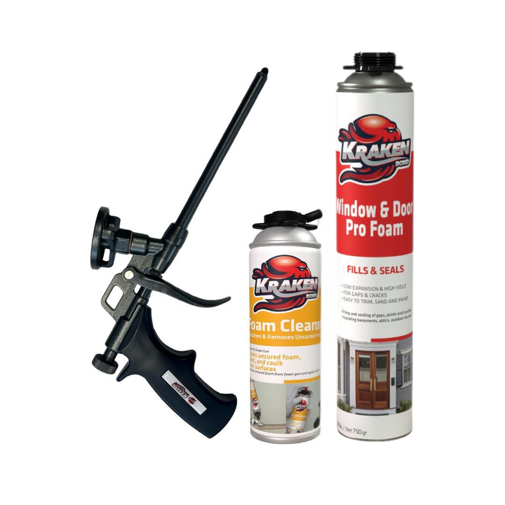 PRO Window & Door Gap Filler 24oz / 32oz, Low Expansion Gun Foam