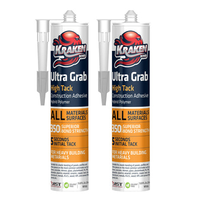 High Tack Construction Adhesive 290 ml (Gw 510) 9.8 FL Oz.) White